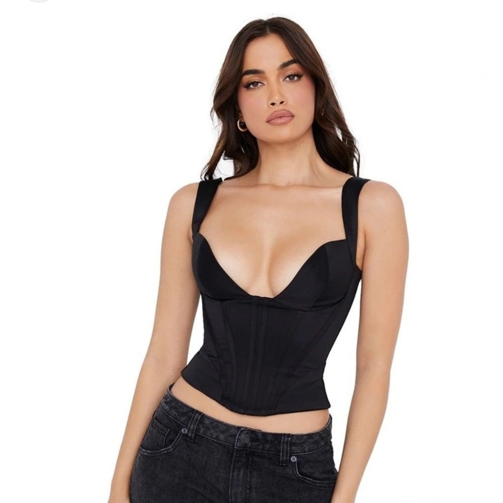 Like new - House of CB Black Corset - Liberty Sz: XS Regular Cup